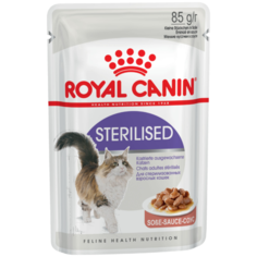 Royal Canin 85г Влажный корм для стерилизованных кошек в соусе 24 шт
