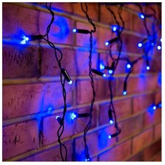 Гирлянда NEON-NIGHT 255-031, 88 ламп, синий/черный провод