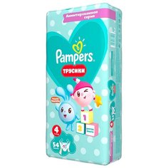 Pampers трусики Pants Малышарики 4 (9-15 кг), 54 шт.