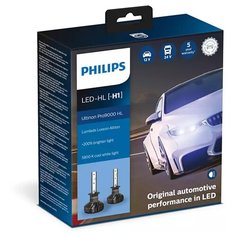 Лампа автомобильная светодиодная Philips Ultinon Pro9000 11258U90CWX2 H1 13.2V 18W 2 шт.
