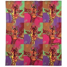 Штора для ванной Wess "Pop-art", цвет: мультицвет, 180 х 200 см. T636-8