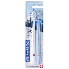 Набор зубных щеток CURAPROX Ultrasoft, белая-голубая
