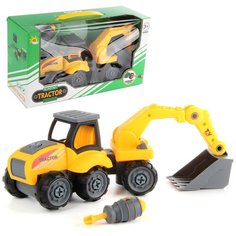 Конструктор-скрутка Трактор с ковшом Veld co 105561