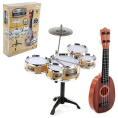Набор: барабаннная установка и гитара Veld co 115307