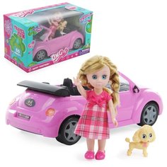 Кукла с машиной и питомцем Veld co 116974, 16 см