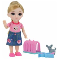 Кукла Малышка Лили с собачкой и переноской Funky toys FT72009