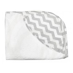 Топотушки полотенце Зигзаг банное 75х100 см серый