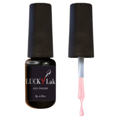 Гель-лак для ногтей LUCKYLak цветной, 8 г, 047 нежно-розовый с глиттером