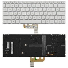 Клавиатура для ноутбука 0KN1-963RU13 для Asus ZenBook белая