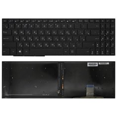 Клавиатура для ноутбука Asus VivoBook Pro 15 X580GD черная с подсветкой