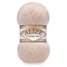 Пряжа Alize Angora Gold (Ангора Голд) 404 пудра 20% шерсть, 80% акрил 100г 550м 5шт