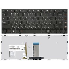 Клавиатура для ноутбука LENOVO Flex 2-14 черная с подсветкой