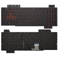 Клавиатура для ноутбука 0KNR0-661CRU00 для Asus TUF Gaming черная