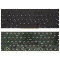 Клавиатура для ноутбука Apple MacBook Pro 15" A1990 черная с подсветкой V.2