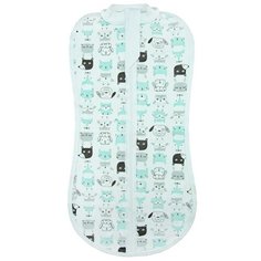 Многоразовые пеленки Топотушки кокон на молнии Дружная полянка 56 см белый