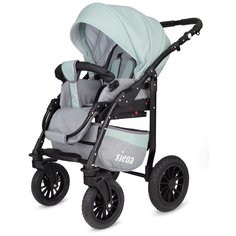 Универсальная коляска Teddy Siena (3 в 1), 08 серый-ментоловый