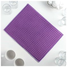 Салфетка для сушки посуды Skiico Kitchenware 30×40 см / Полотенце для посуды /Салфетка из микрофибры для сушки посуды, цвет фиолетовый