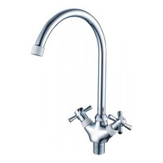 Смеситель для кухни белый хром Cron CN46142-8