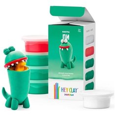 Легкий пластилин HEY CLAY залипаки Пи (5 баночек)