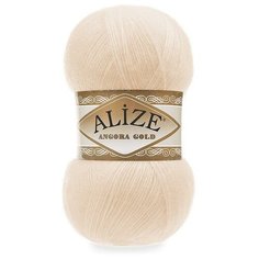 Пряжа Alize Angora Gold (Ангора Голд) 681 светло-персиковый 20% шерсть, 80% акрил 100г 550м 5шт