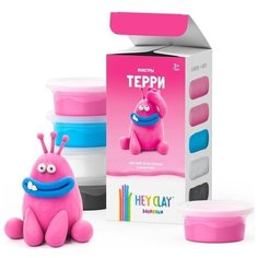 Легкий пластилин HEY CLAY залипаки Терри (5 баночек)