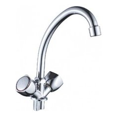 Смеситель для кухни с гайкой хром Cron CN4009-2