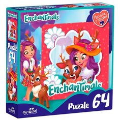 Пазл Origami Enchantimals Данэсса Оленни и Спринт (03558), 64 дет.