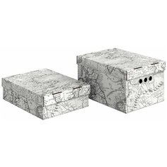 Набор коробов картонных 2 шт., 25*33*18.5 см, 25*33*9 см, EXPEDITION Valiant