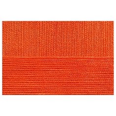 Пряжа для вязания ПЕХ Бисерная (100% акрил) 5х100г/450м цв.189 ярк.оранжевый Пехорка ПЕХ.бисер.189