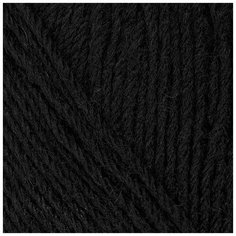 Пряжа для вязания ПЕХ Детский каприз трикотажный (50% мериносовая шерсть, 50% фибра) 5х50г/400м цв.002 черный Пехорка ПЕХ.дктр.002