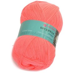 Пряжа для вязания ПЕХ Бисерная (100% акрил) 5х100г/450м цв.378 герань Пехорка ПЕХ.бисер.378