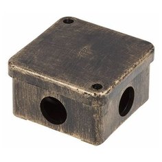 Коробка распаячная ОП 75х75х40мм, бронза, 4 мембр. вх. IP53 ЮПИТЕР (КЭМ 3-10-4) (JP7113-24)