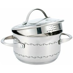 Кастрюля со сливом BOHMANN BH-7010-22, объем 4.5 л.