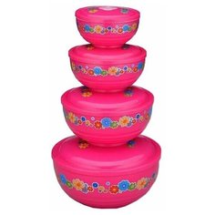 Набор контейнеров для хранения продуктов Gelberk GLK-203, 4 шт.