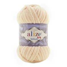 Пряжа для вязания Ализе Velluto (100% микрополиэстер) 5х100г/68м цв.310 медовый Alize