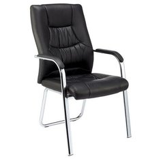 Стул EasyChair 807 VPU, металл/искусственная кожа, цвет: черный