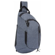 Рюкзак GRIZZLY универсальный, с отделением для ноутбука, 1 лямка, серый, 46х32х11 см, RQ-914-2/2