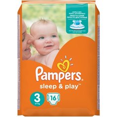 Pampers подгузники Sleep&Play 3 (5-9 кг), 16 шт.