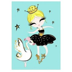 Блокнот CENTRUM Балерина, 56 листов в клетку на скрепке, А6, 11х15 см 90566