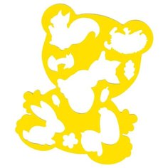 Трафарет фигурный "Медвежонок и друзья" ЛУЧ 18С1208-08