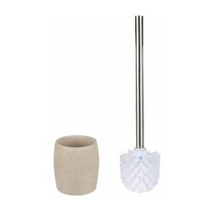 Ершик с подставкой YELLOWSTONE, бежевый, PERFECTO LINEA (Материал: натуральный камень, полирезин, нерж.сталь) (35-503500)