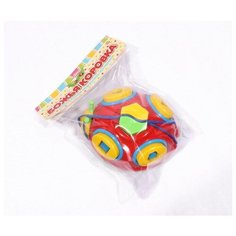 Игрушка логическая. Каталка на шнурке "Божья коровка" Рыжий кот И-0197