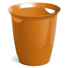 Легкая пластиковая корзина для мусора DURABLE TREND, 16 л., оранжевый