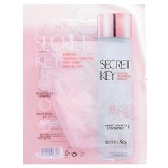 Secret Key Маска тканевая для лица Starting Treatment Essential Mask Pack Rose Edition, 30 гр
