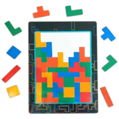 Магнитная игра-пазл "Тетрис" чёрный- Notta & Belle