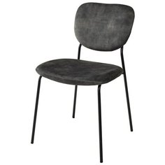 Стул CONVERS (4 штуки) / Античный оливковый, велюр, черный металлический каркас / М-Сити для кухни, для гостиной / M-City