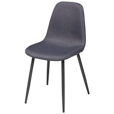 Стул CASSIOPEIA (4 штуки) / графит, ткань, черный металлический каркас / М-Сити для кухни, для гостиной / G028-45 / M-City
