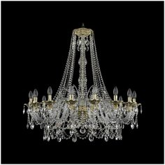 Хрустальная люстра 16111/16/360/h-100 G Bohemia Ivele Crystal