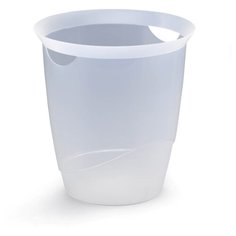Легкая пластиковая корзина для мусора DURABLE TREND, 16 л., прозрачный