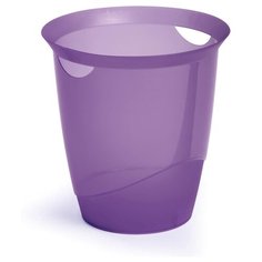 Легкая пластиковая корзина для мусора DURABLE TREND, 16 л., прозрачно-фиолетовый